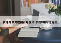 软件开发流程图符号含义（软件编写流程图）